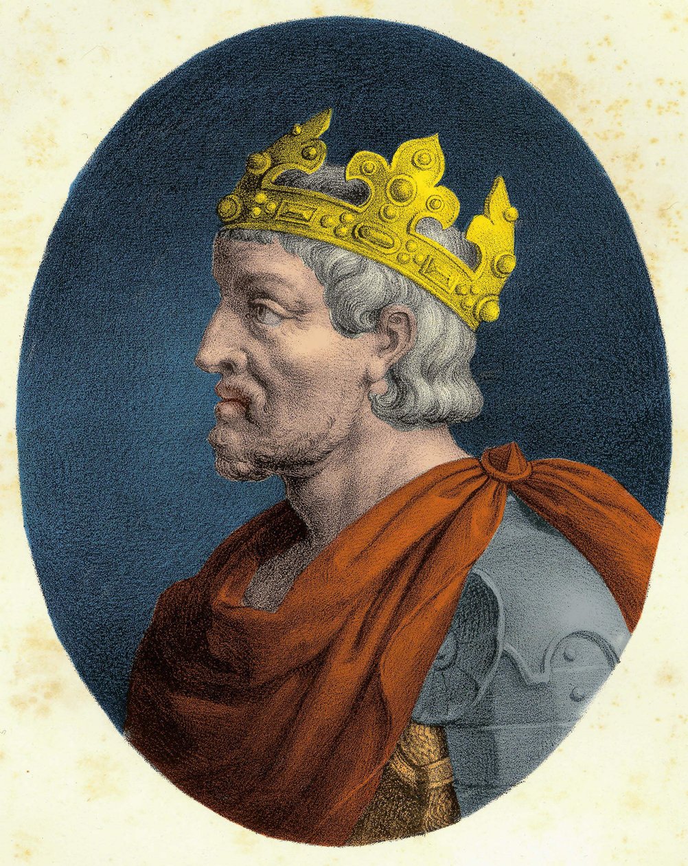 Portrait de Pépin le Bref (v. 714 - 768). - Unknown artist