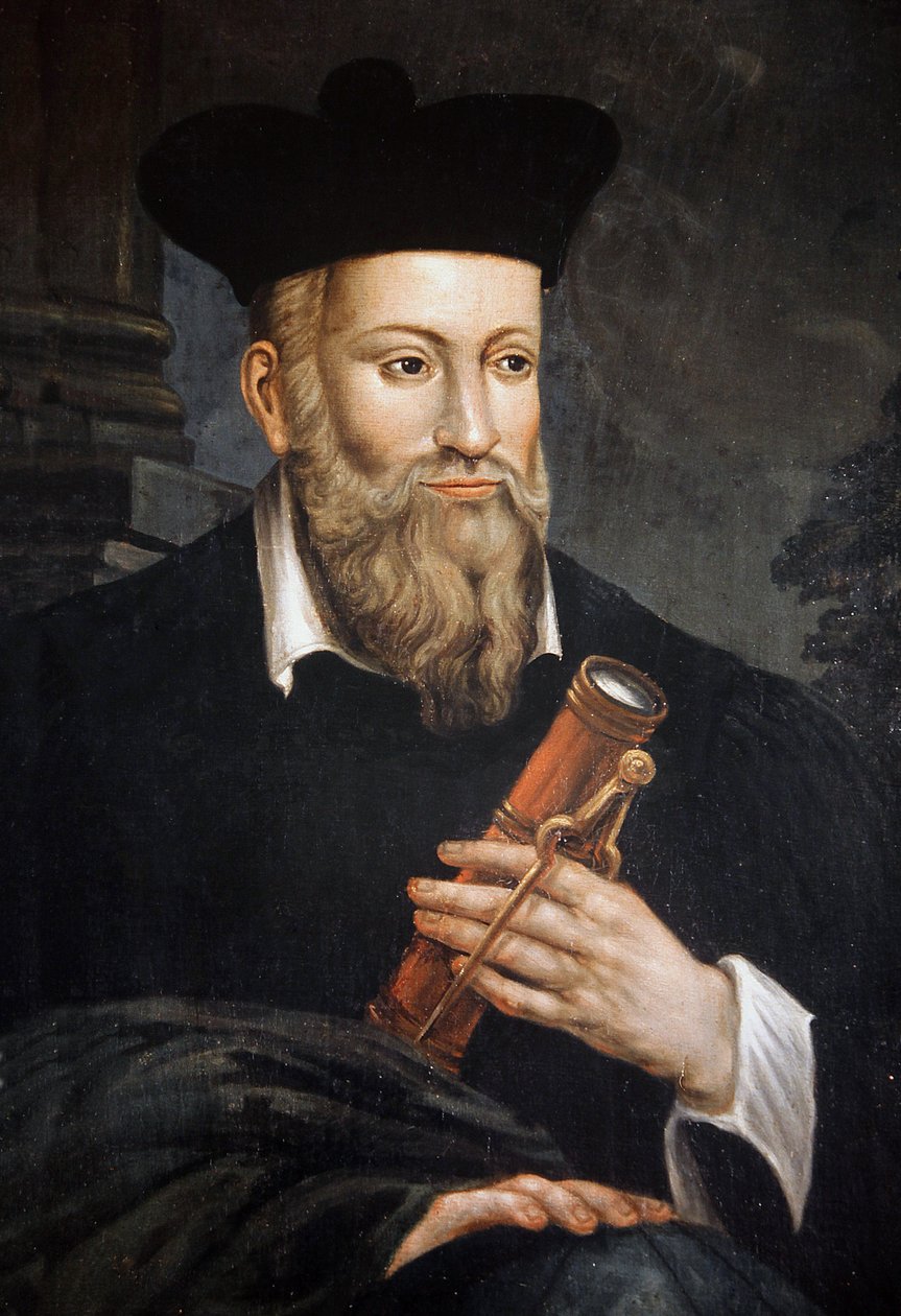 Portrait de Michel de Nostre-Dame, dit Nostradamus, astrologue, détail, Maison de Nostradamus, Salon de Provence, Bouches du Rhône - Unknown artist