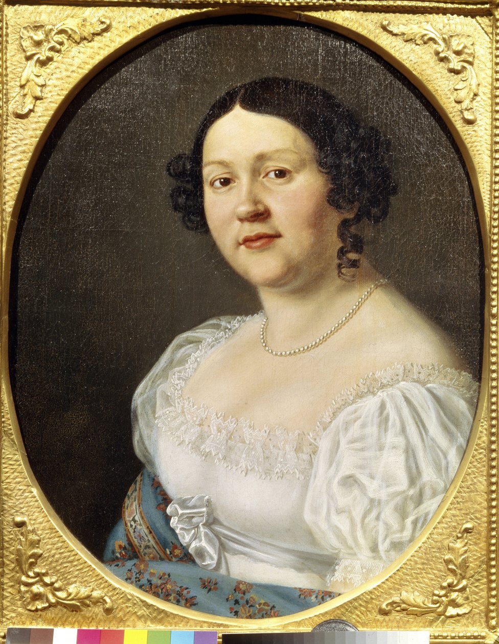 Portrait de la cantatrice soprano Sophia Vasilyevna Samoylova - Unknown artist