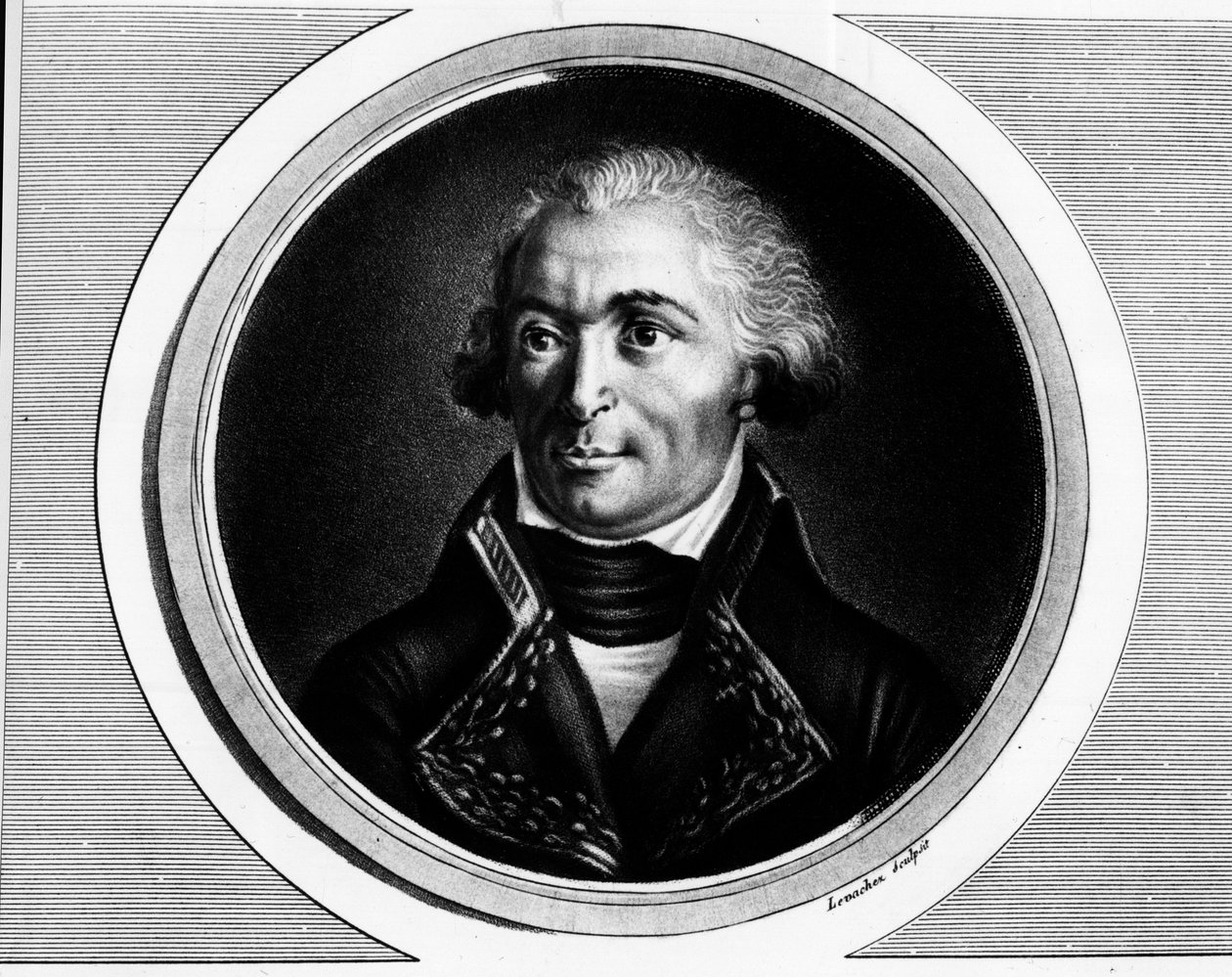 Portrait en pied de Charles Pichegru (1761-1804), général en chef des armées du Nord, de Sambre et Meuse, du Rhin et de la Moselle. Gravure dans "Collection complète des tableaux historiques de la Révolution française, en trois volumes." 1804. - Unknown artist