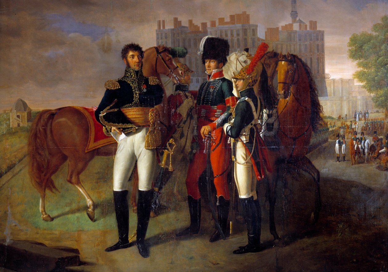 Portrait en pied de La Roncière, commandant de l