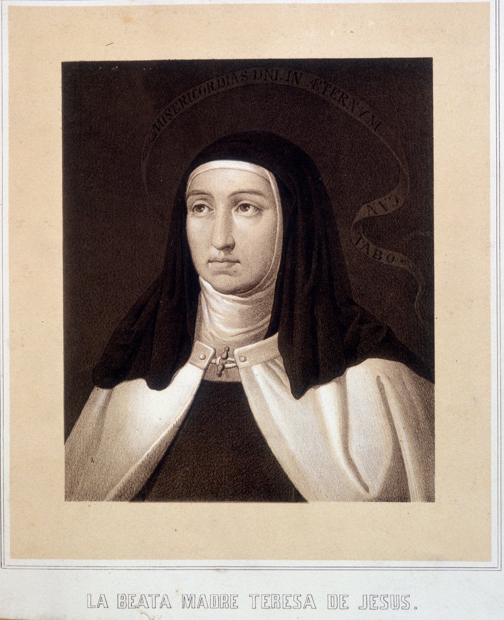 Portrait en buste de Sainte Thérèse de Jésus (ou Sainte Thérèse d