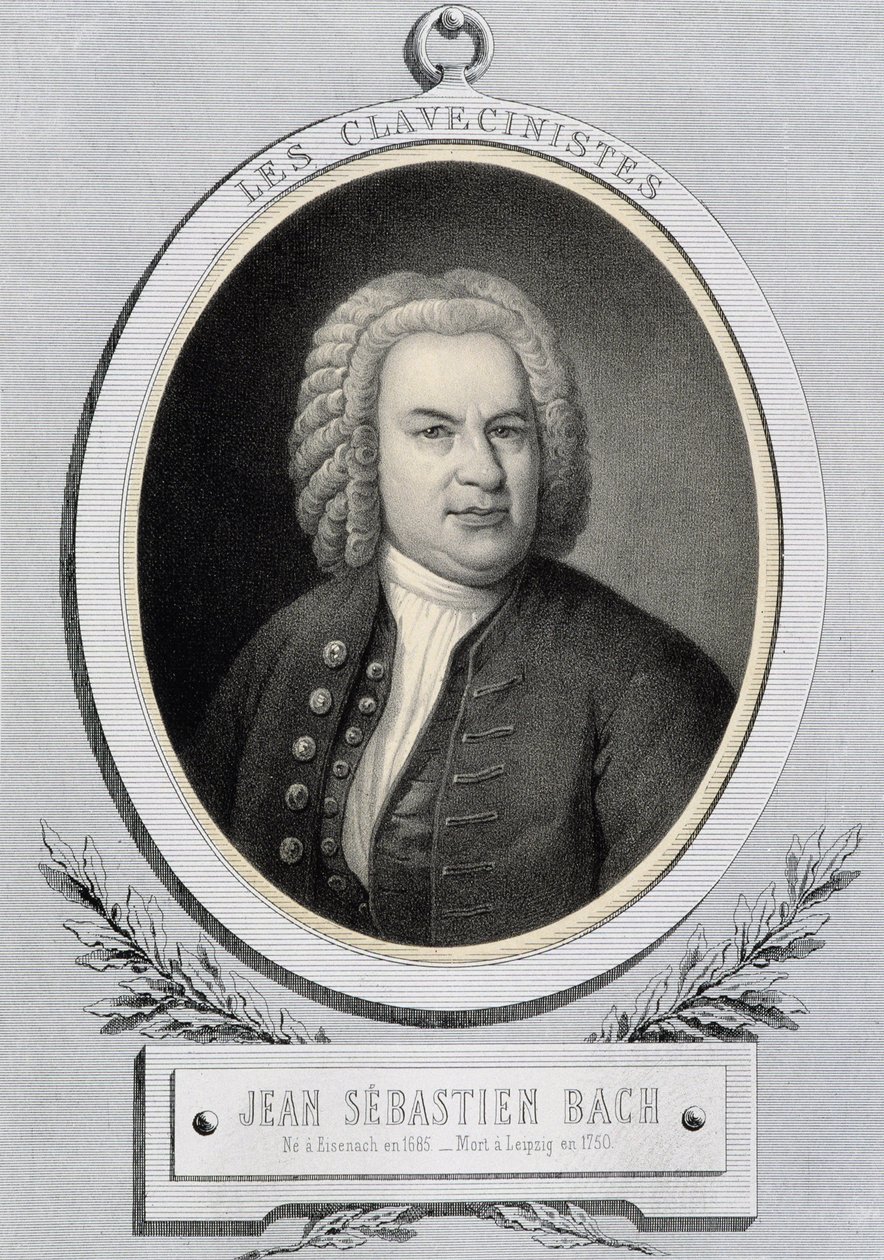 Portrait en médaillon par Jean Sébastien Bach (Johann Sebastian Bach) - Unknown artist