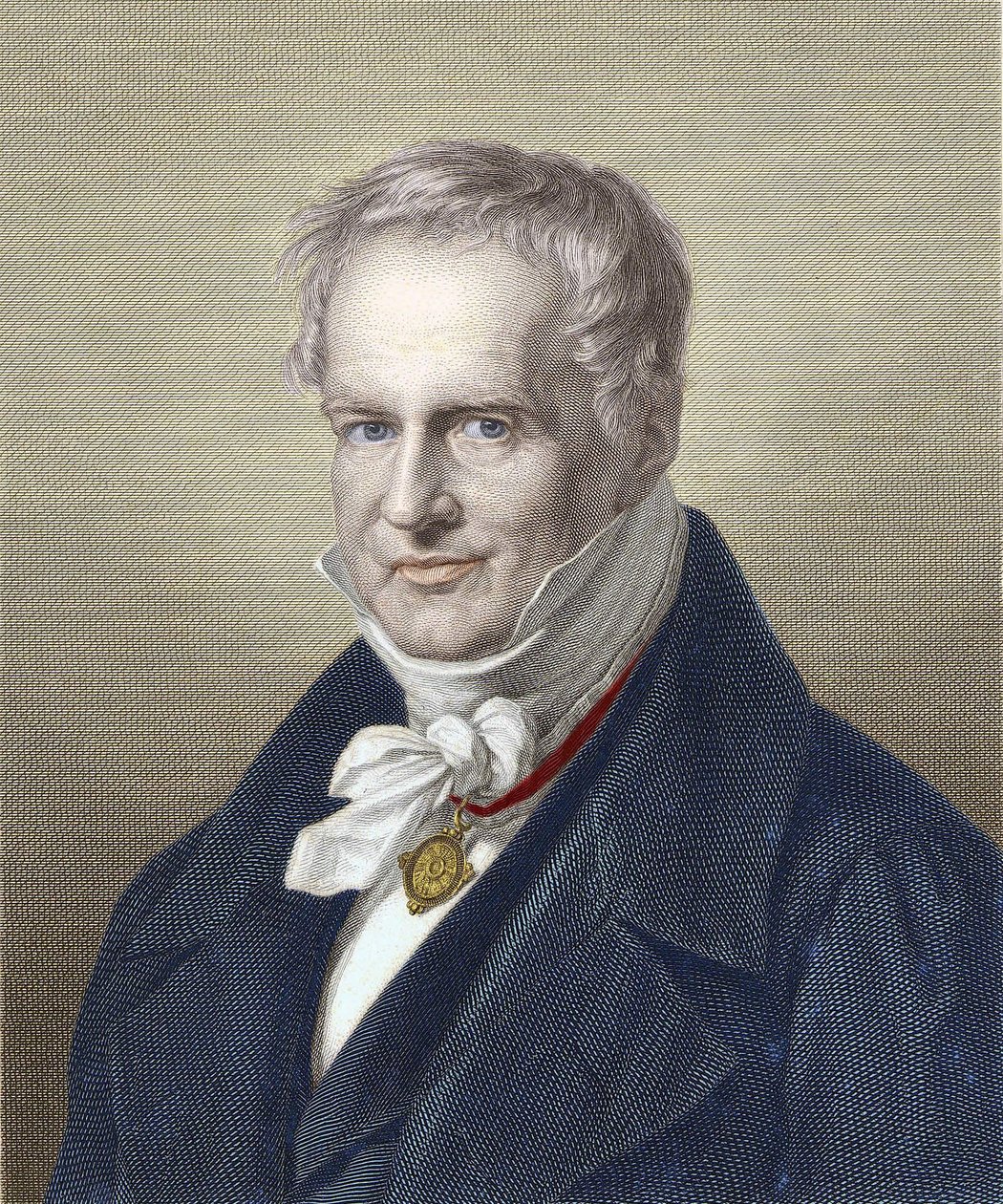 Portrait du baron Alexander Von Humboldt - Unknown artist