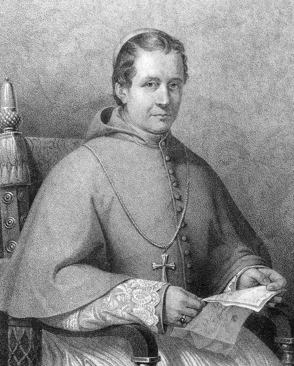 Portrait du cardinal Giovanni Maria Mastai Ferretti, pape Pie IX de 1846 à 1878 - Unknown artist