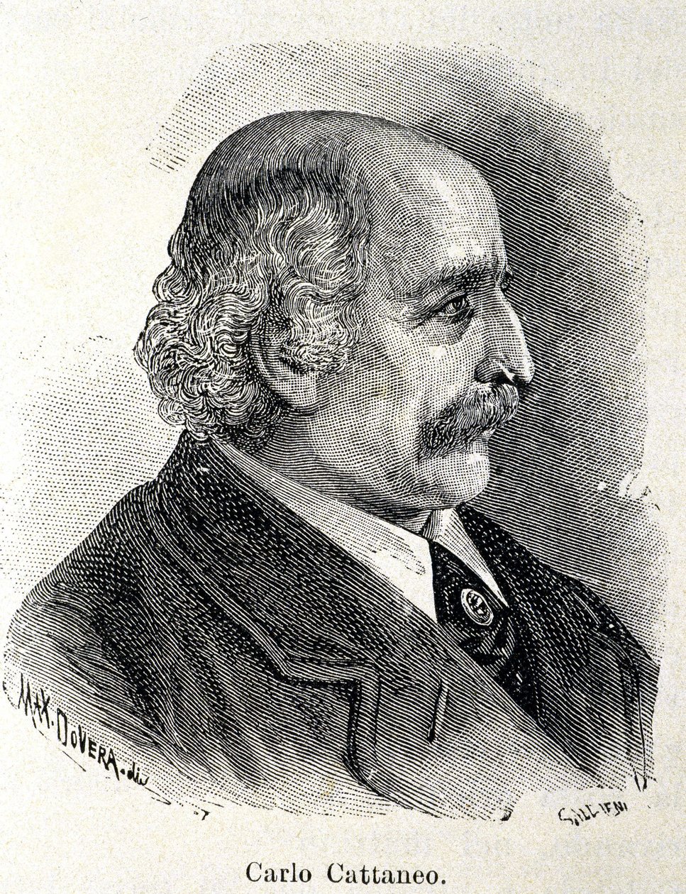 Portrait de Carlo Cattaneo (1801-1869) - Unknown artist