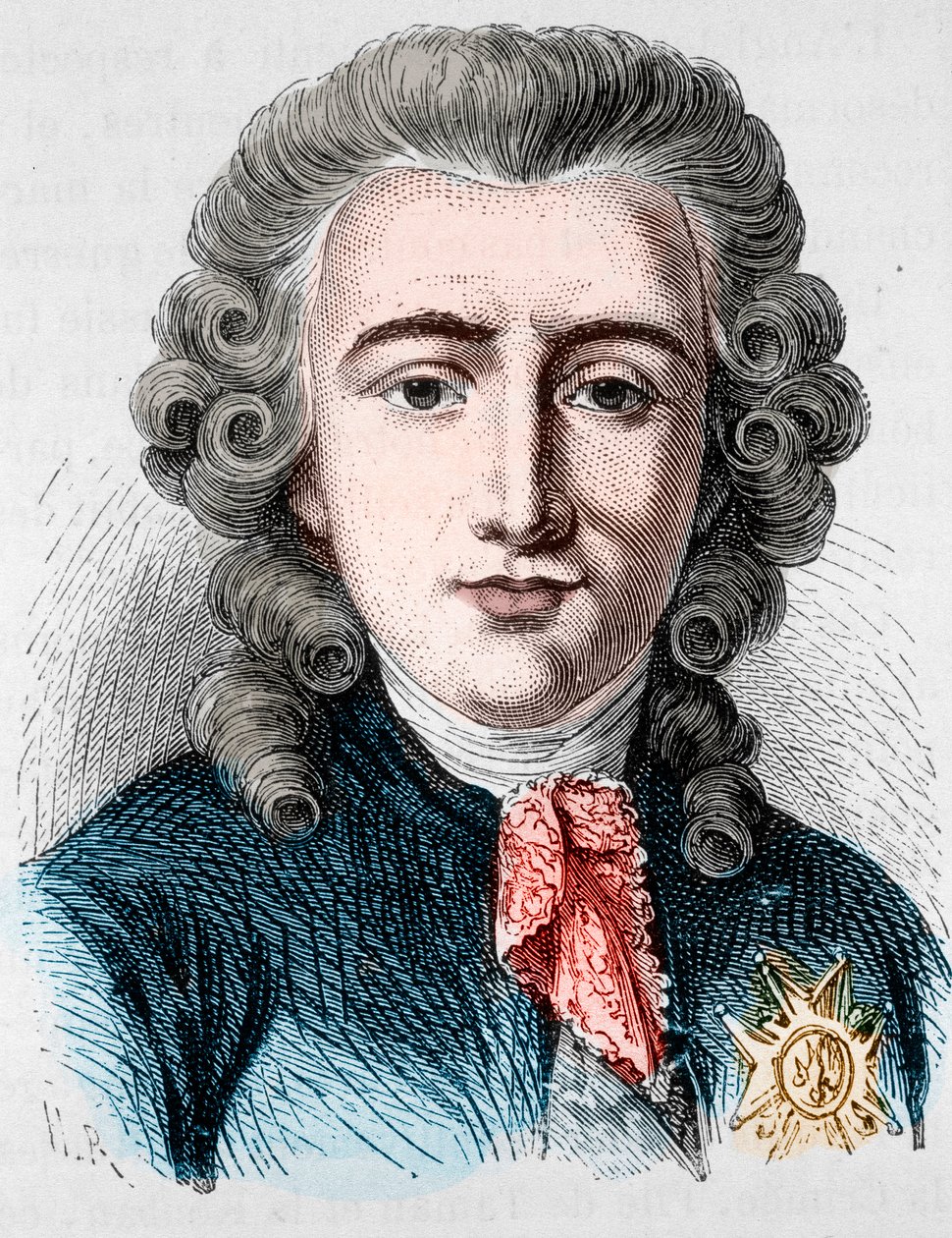 Portrait de Charles Alexandre de Calonne, homme politique français (1734-1802) - dans « L