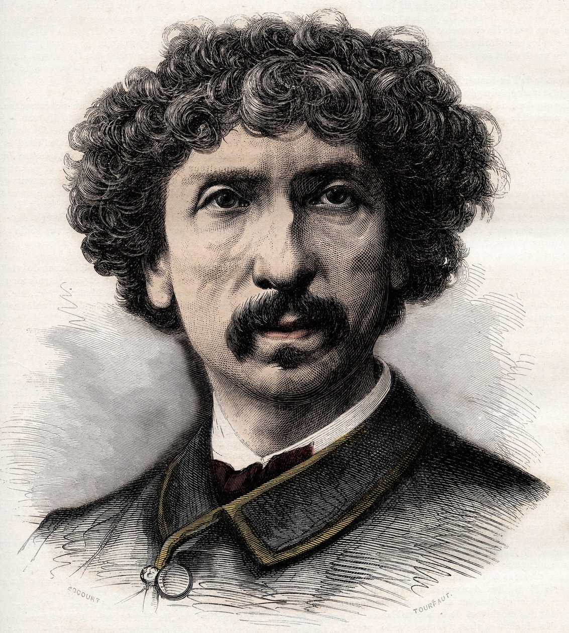 Portrait de Charles Garnier (1825-1898), architecte français - gravure dans « La musique populaire » journal hebdomadaire illustré - 1882 - Unknown artist