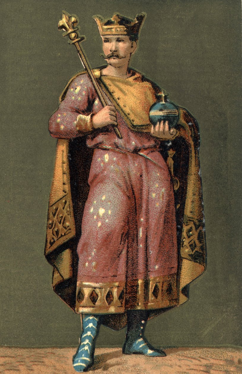 Portrait de Charles II le Chauve (823 - 877), roi de France. - Unknown artist