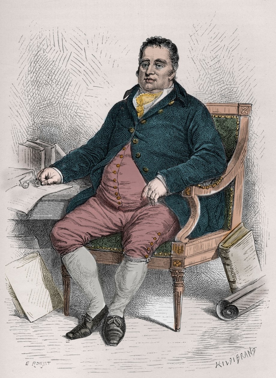 Portrait de Charles James Fox (1749-1806) homme politique britannique - Gravure dans "L