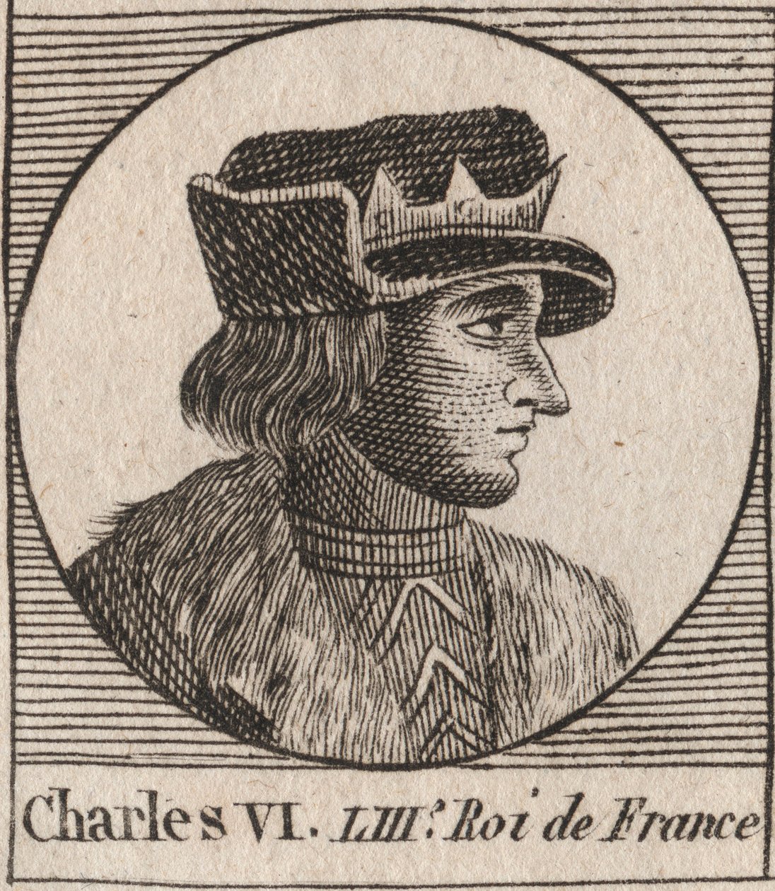 Portrait de Charles VI (1368-1422), Roi de France - Unknown artist