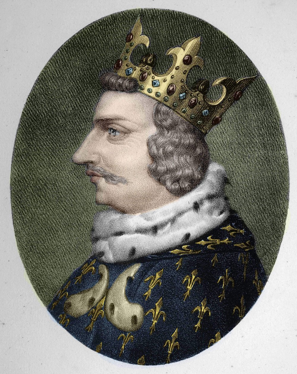 Portrait de Charles V le Sage (1338-1380), roi de France - Unknown artist