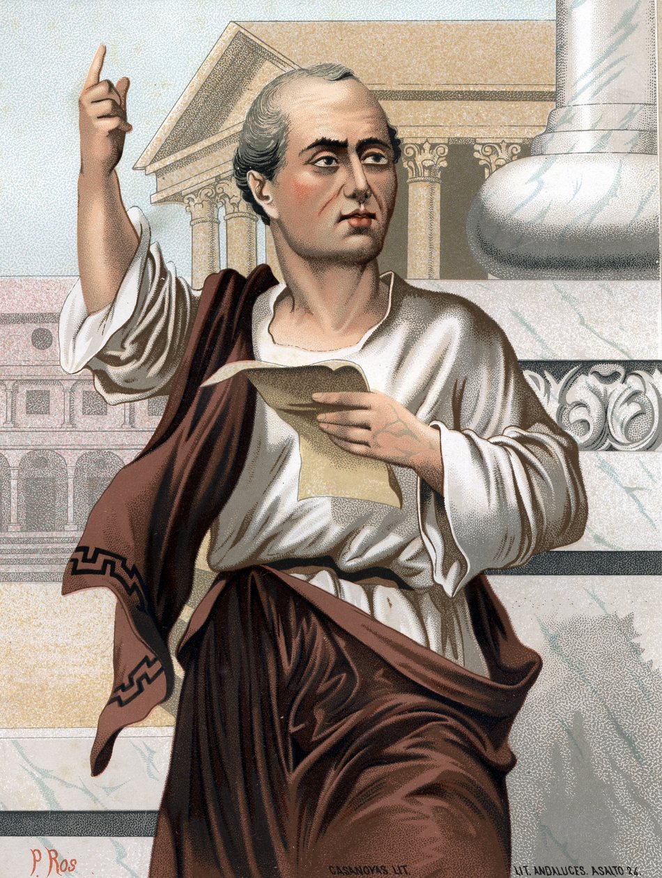 Portrait de Cicéron en latin Marcus Tullius Cicero homme politique, orateur et écrivain romain - Unknown artist