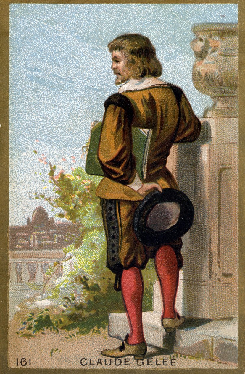 Portrait de Claude Gellée dit Le Lorrain (1600 - 1682). Chromolithographie de la fin du 19e siècle - Unknown artist