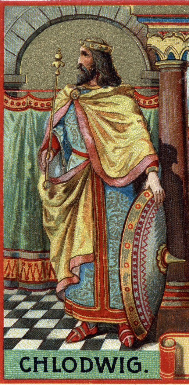 Portrait de Clovis, roi des Francs de 481 à 511 ap. J.-C. - Unknown artist