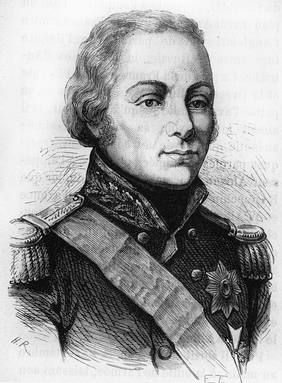 Portrait du comte Rostopchine. Gravure de la fin du 19ème siècle dans « Histoire de France » de H. Martin - Unknown artist