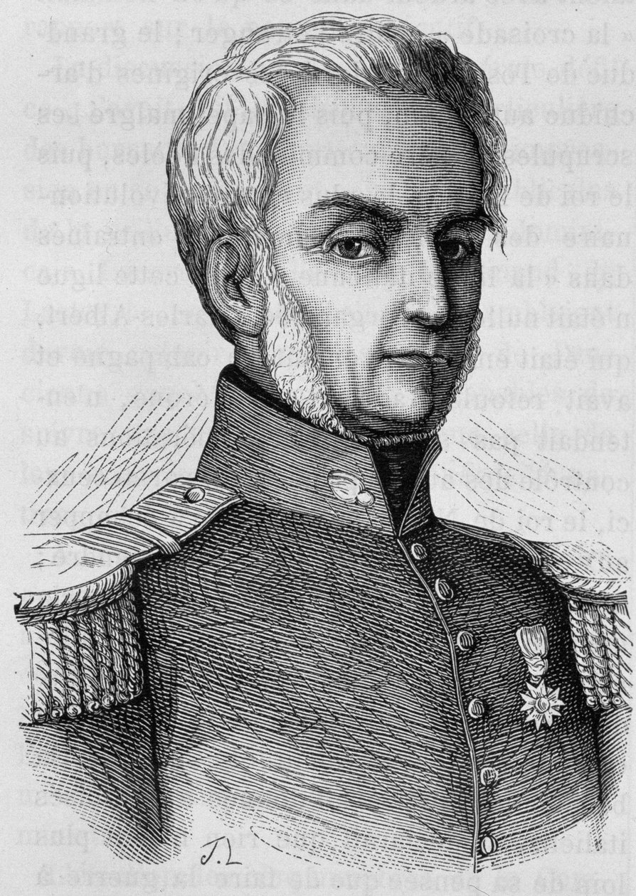 Portrait de Courtais. Gravure de la fin du XIXe siècle dans « Histoire de France » par H. Martin. - Unknown artist