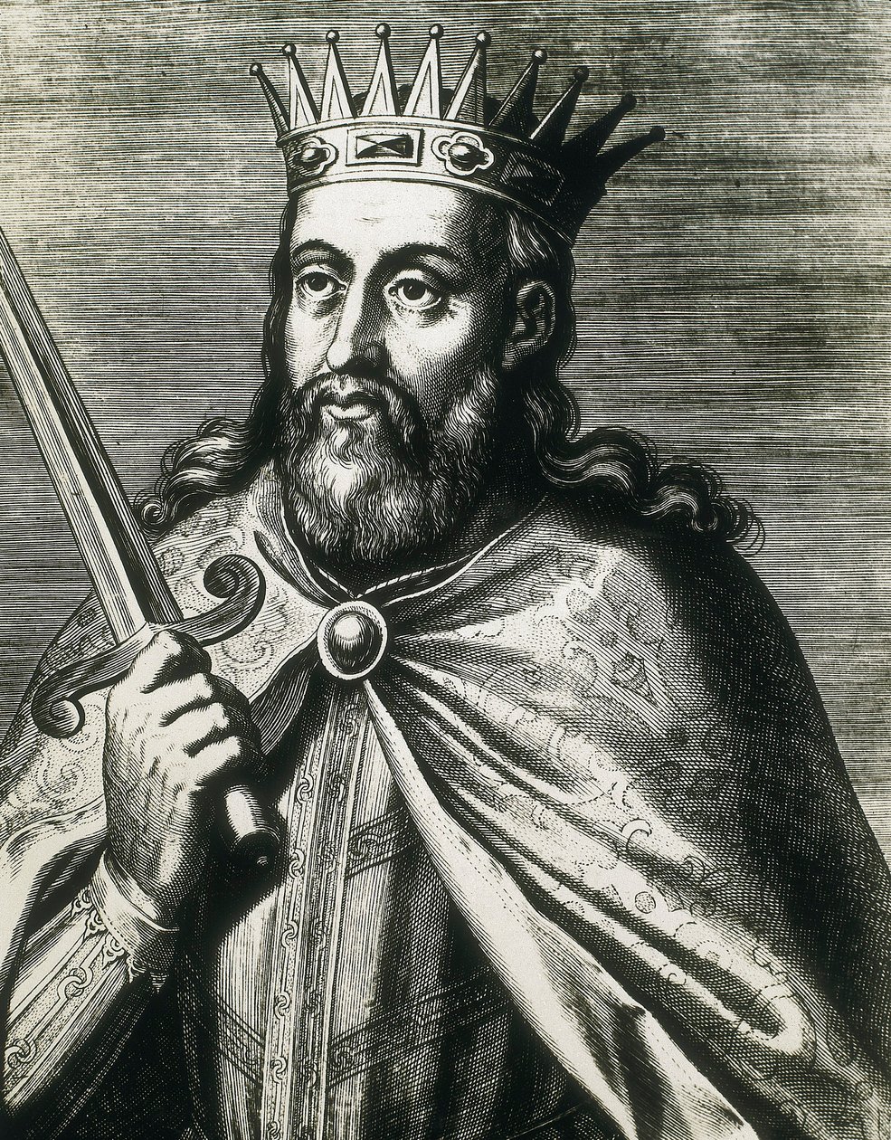 Portrait de Denis du Portugal (le Roi Fermier) (gravure) - Unknown artist