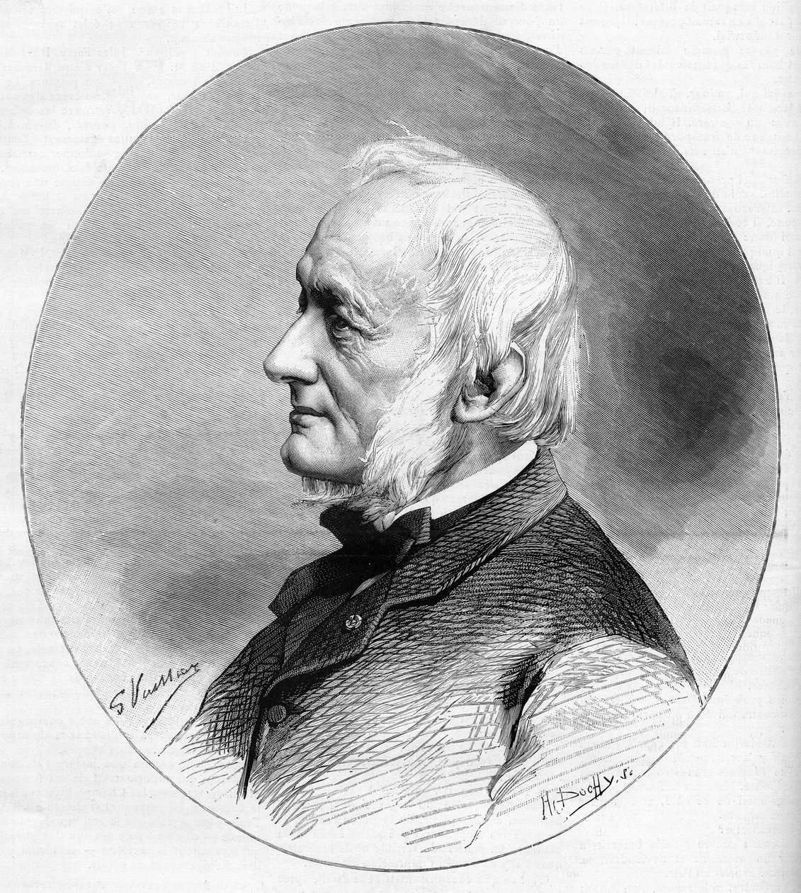 Portrait de Désiré Nisard (1806-1888) écrivain et membre de l
