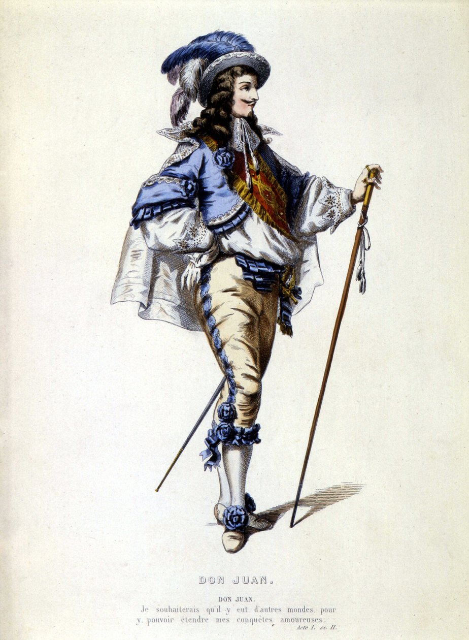 Portrait de Don Juan en pied, XIXe siècle - Unknown artist