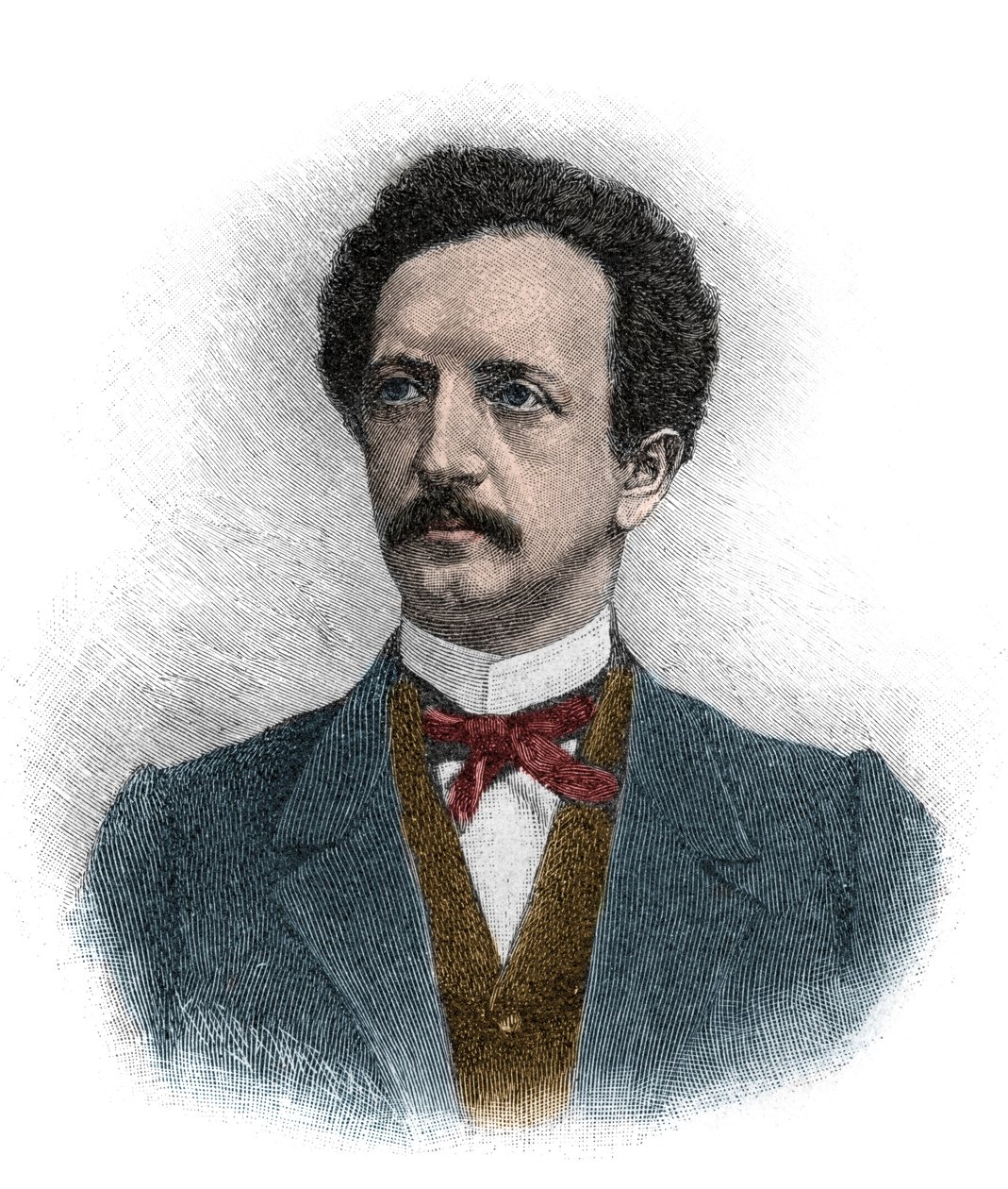 Portrait de Ferdinand Johann Gottlieb Lassalle (1825-1864) juriste allemand, philosophe et activiste politique socialiste - gravure - Unknown artist
