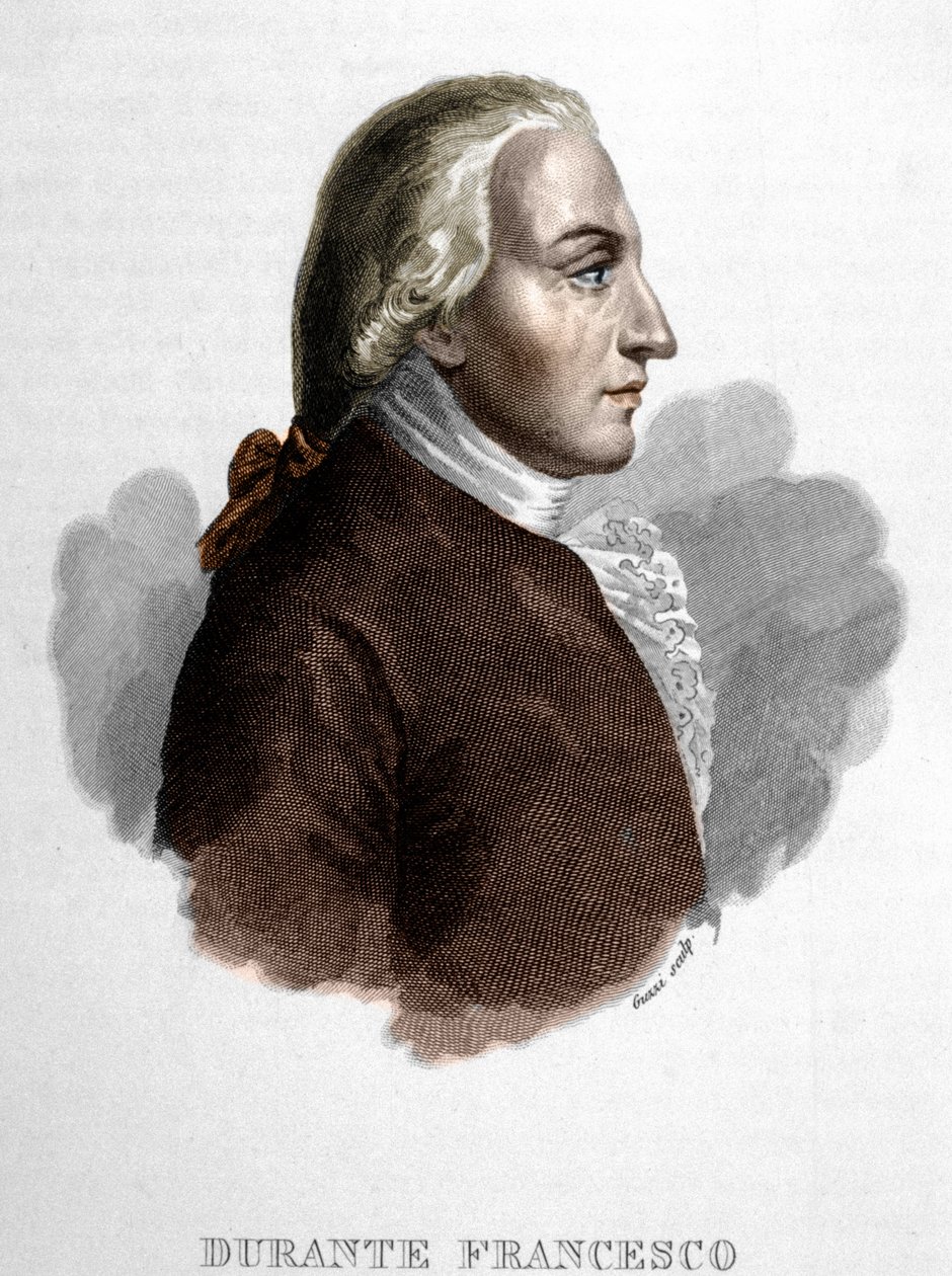 Portrait de Francesco Durante. Musicien italien (Frattamaggiore) - Unknown artist