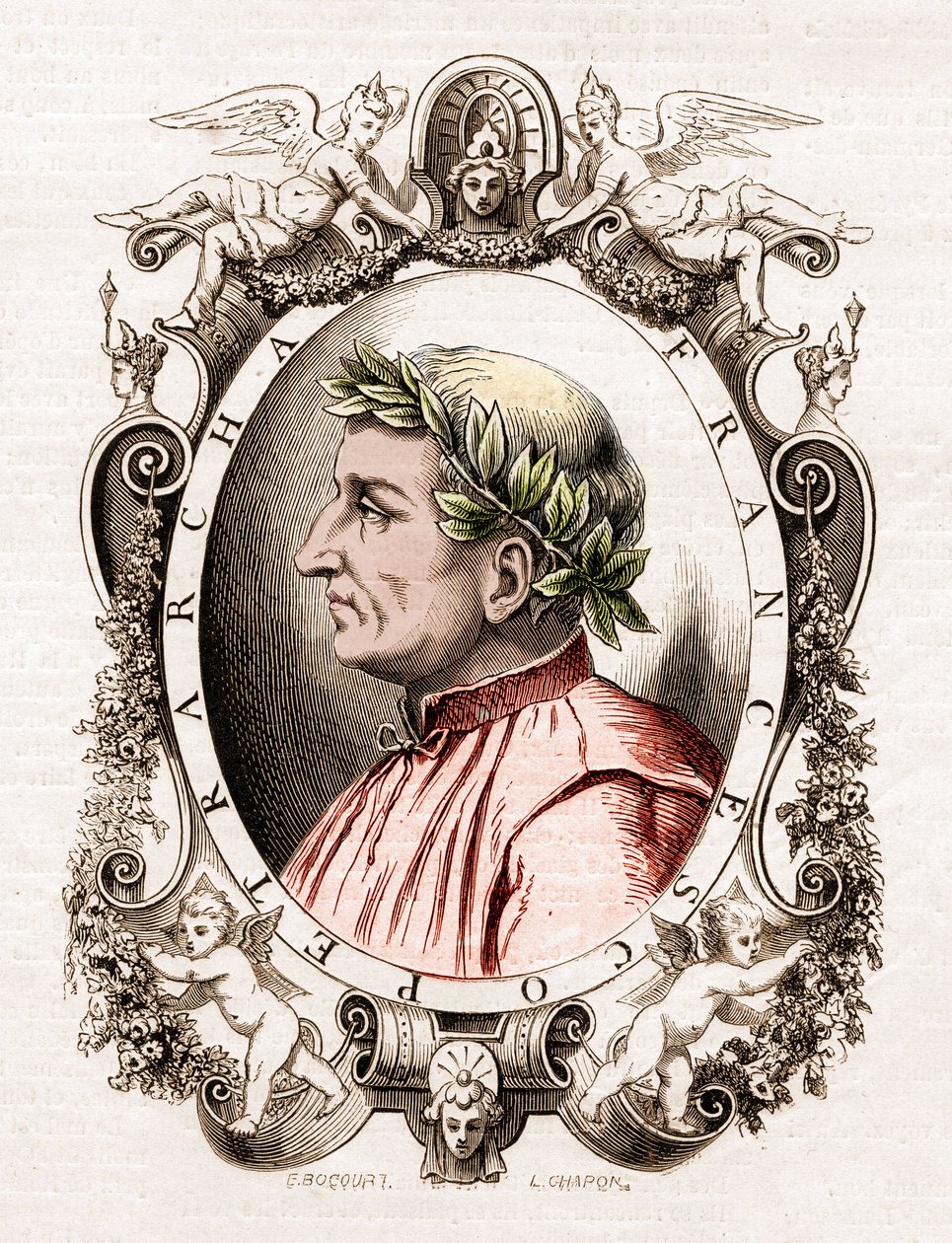 Portrait de Francesco Petrarca (Pétrarque) (1304-1374), poète italien - Unknown artist