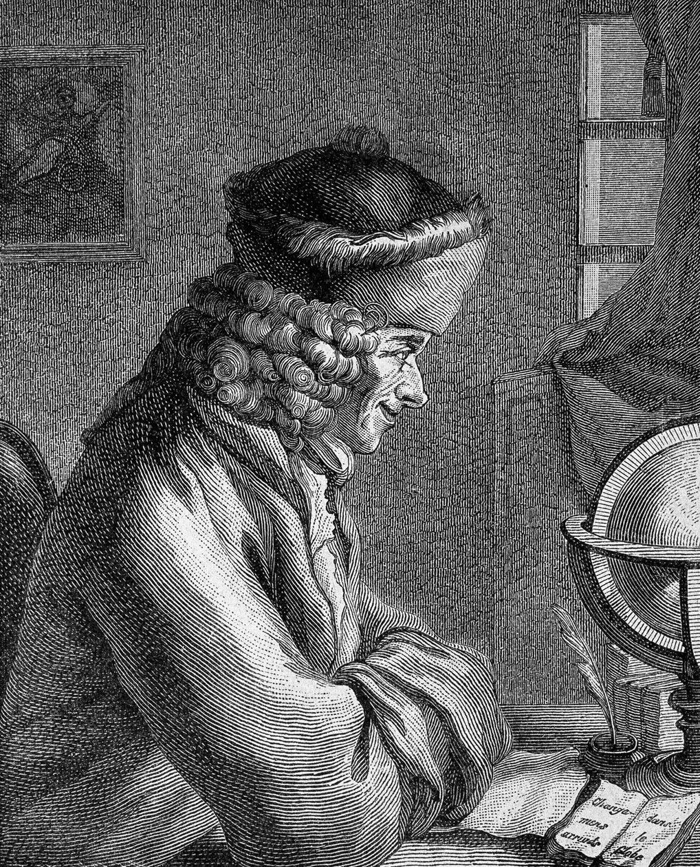 Portrait de François Marie Arouet dit Voltaire (1694 - 1778) au Château de Ferney en 1764 - Unknown artist