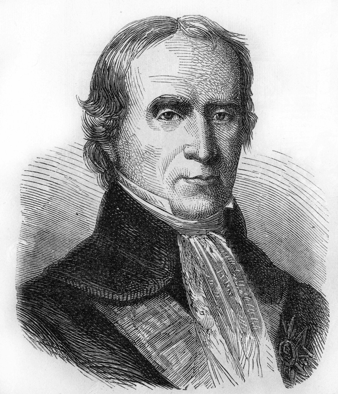 Portrait de François Barbé-Marbois (1745-1837). Consul aux États-Unis puis intendant à Saint-Domingue. Gravure de 1866 - Unknown artist