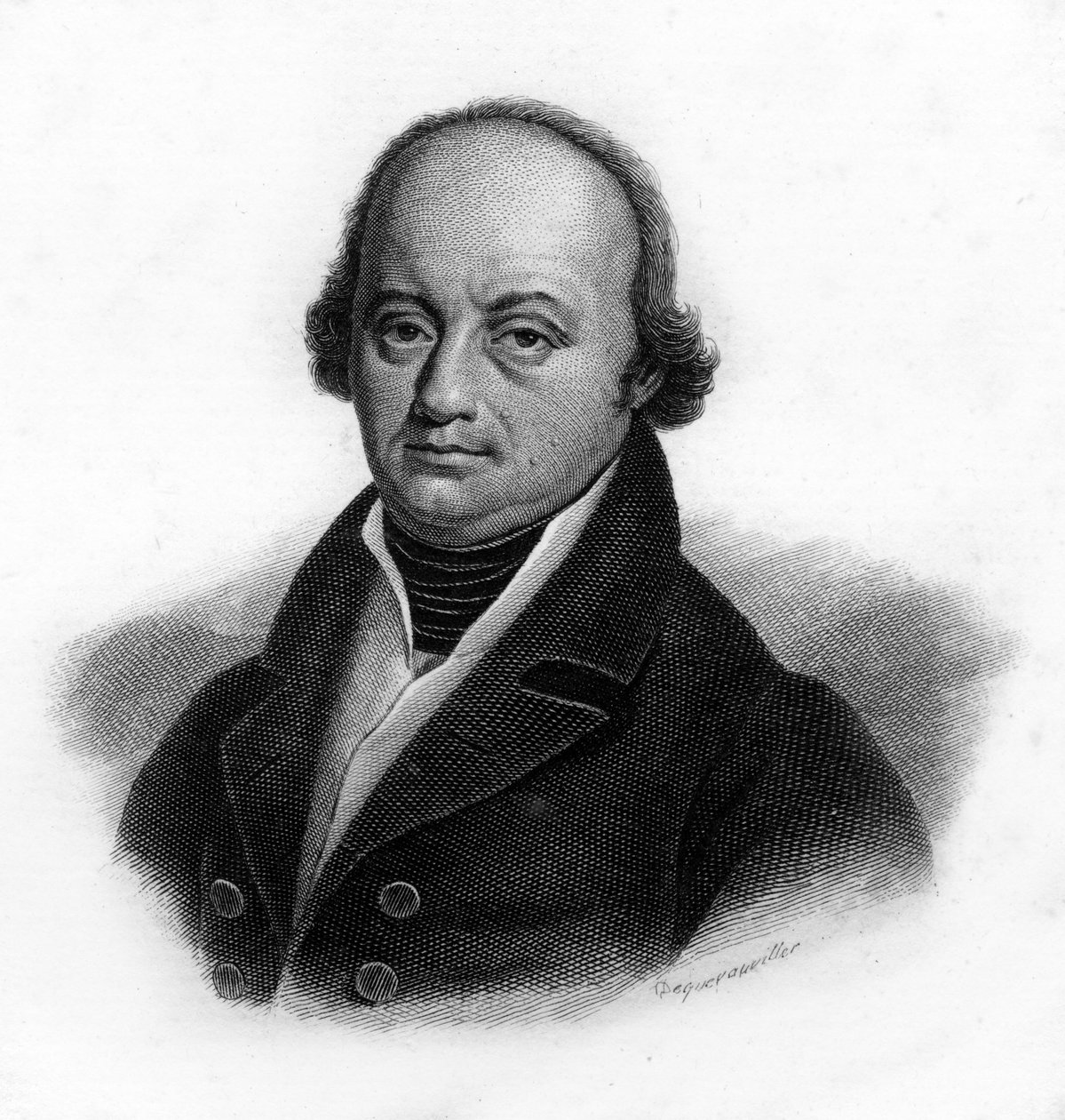 Portrait de Franz-Joseph Gall (Franz Joseph) (1758 - 1828), médecin allemand, gravure du XIXe siècle - Unknown artist