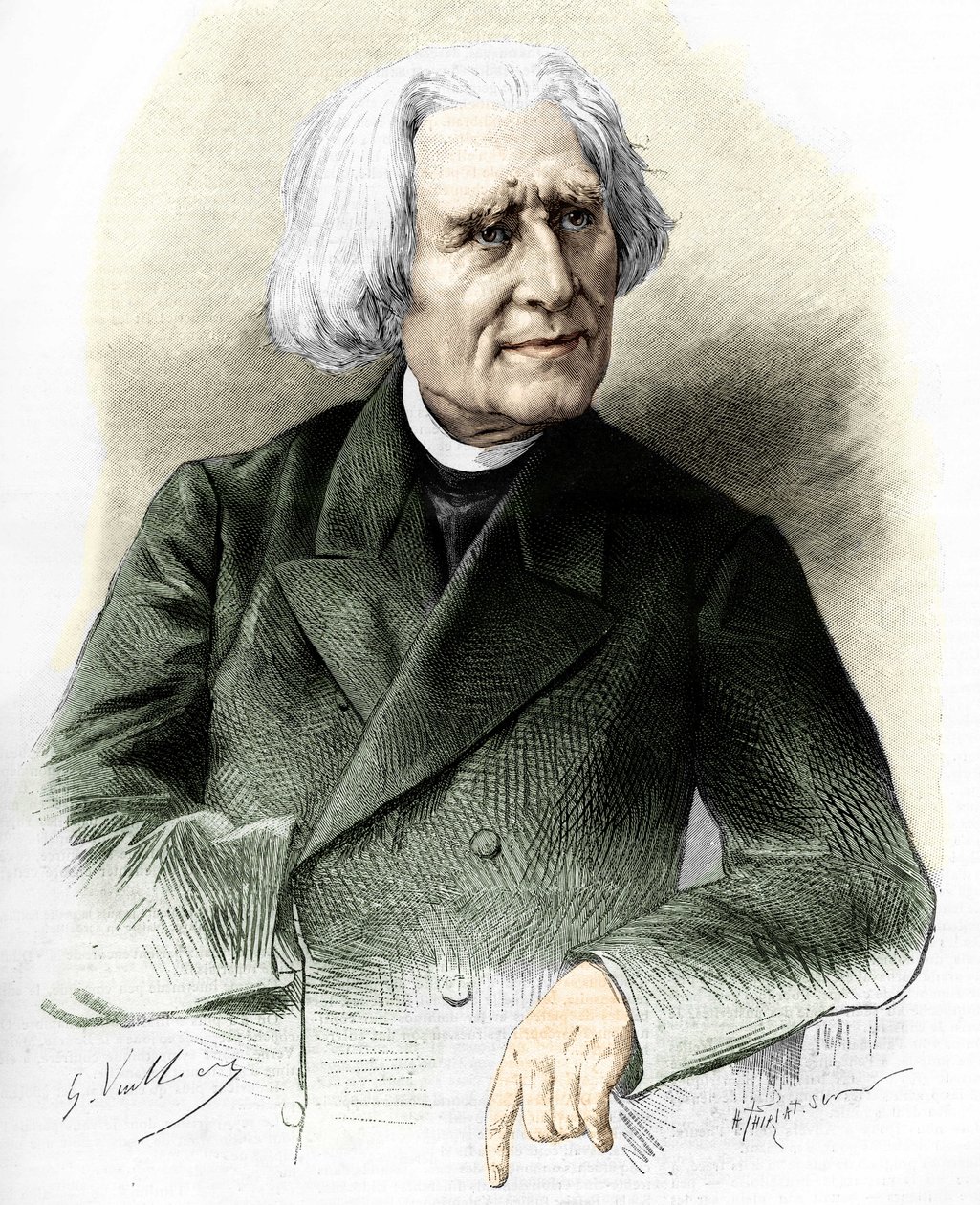Portrait de Franz Liszt (1811-1886) compositeur et pianiste hongrois. - Unknown artist