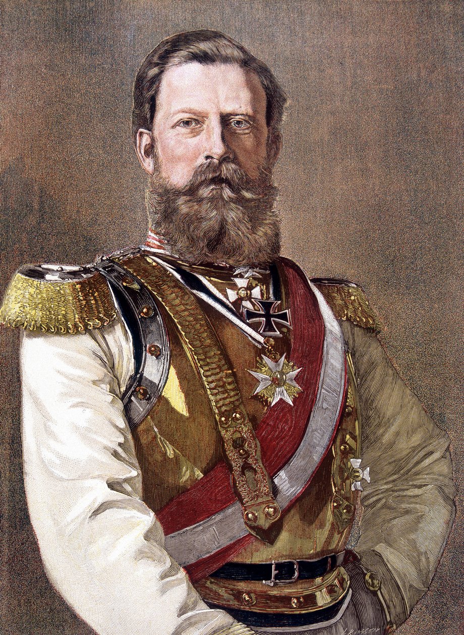 Portrait de Frédéric III (1831-1888), empereur d'Allemagne et roi de Prusse