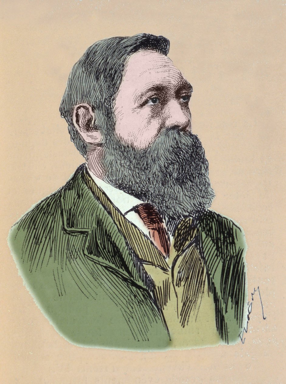 Portrait de Friedrich Engels (1820-1895) philosophe et théoricien socialiste allemand - Unknown artist