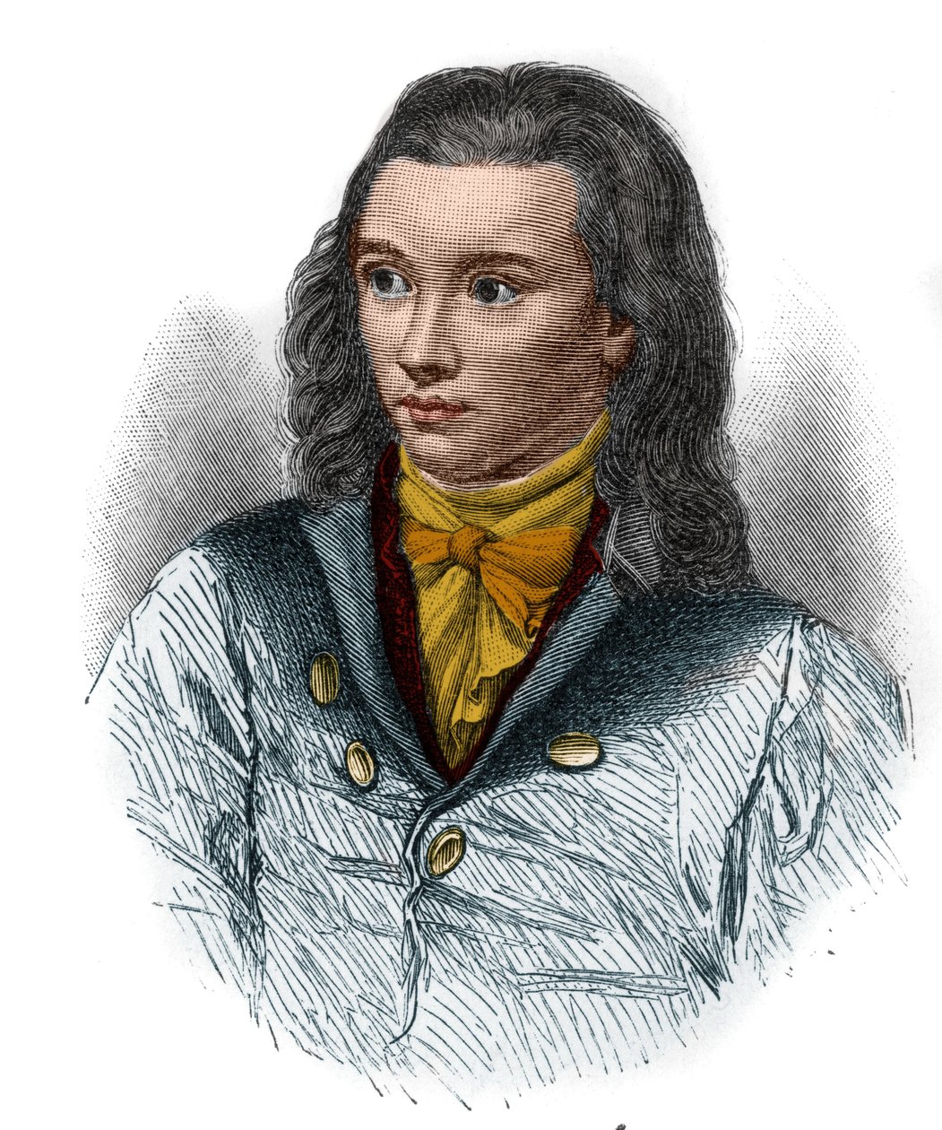 Portrait de Friedrich von Hardenberg, dit Novalis (1772-1801), poète allemand du mouvement romantique - Unknown artist