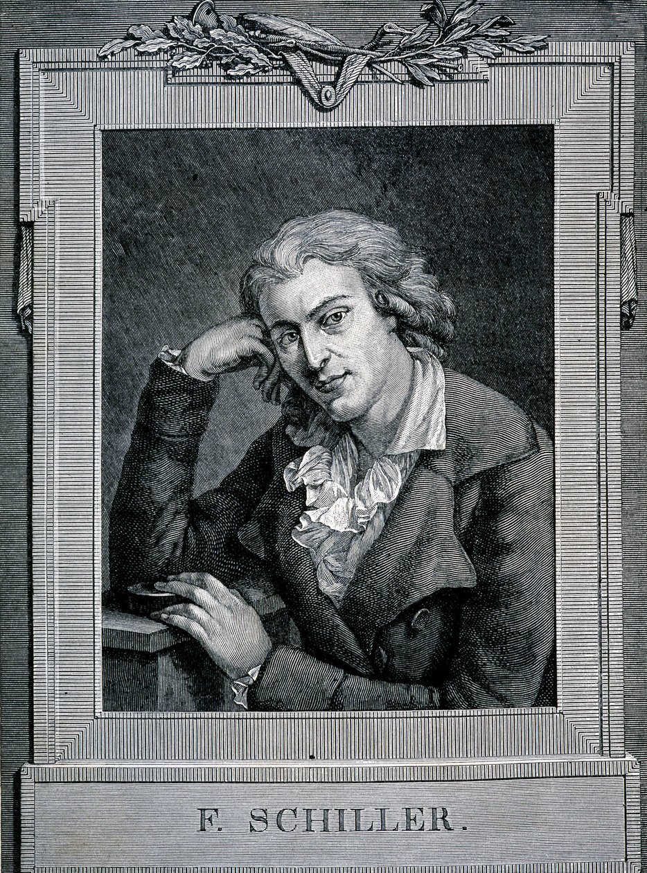 Portrait de Friedrich von Schiller (1759 - 1805), poète et dramaturge allemand - Unknown artist