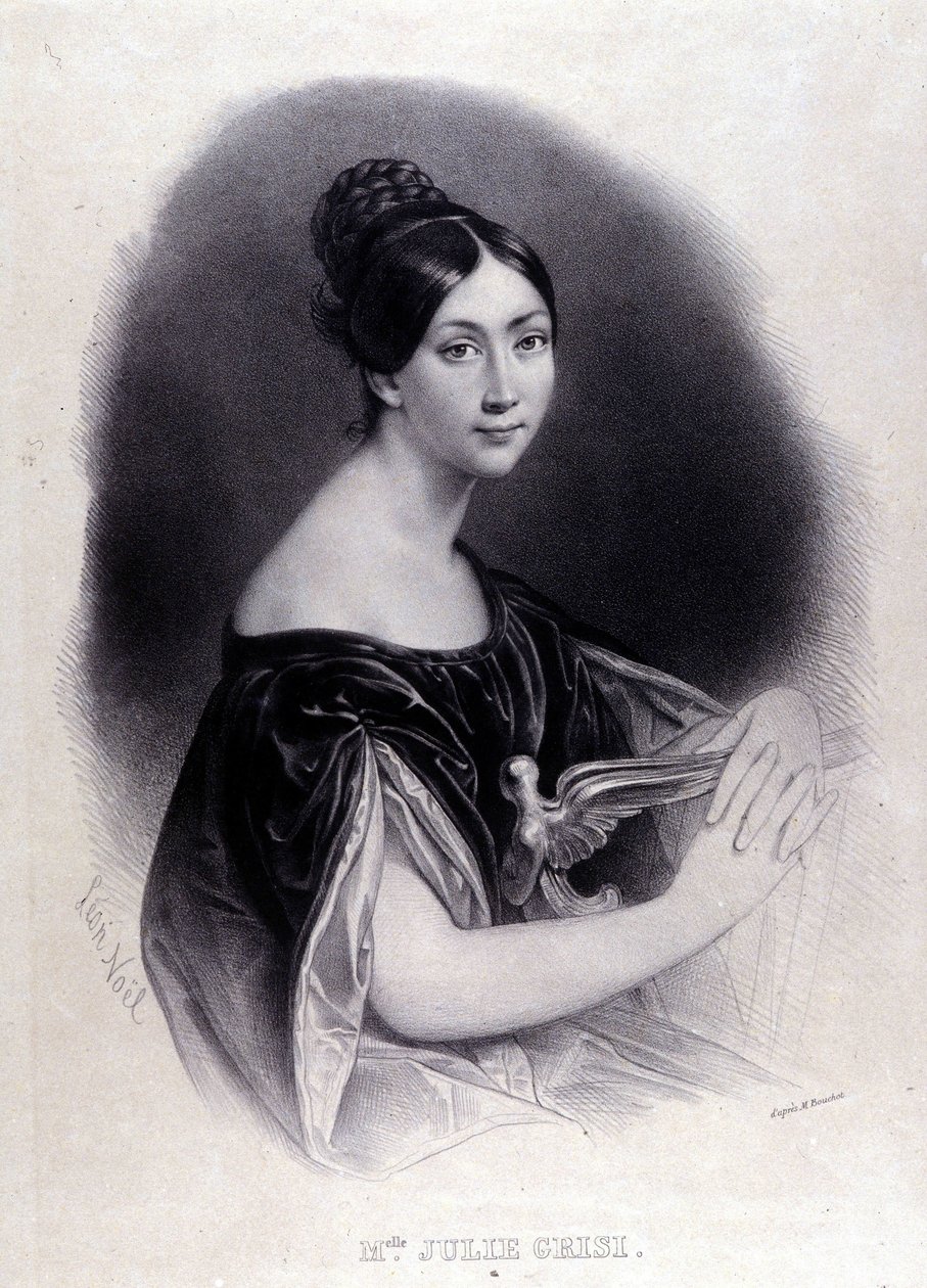 Portrait de Giulia (Julie) Grisi (1811-1869) soprano italienne. - Unknown artist