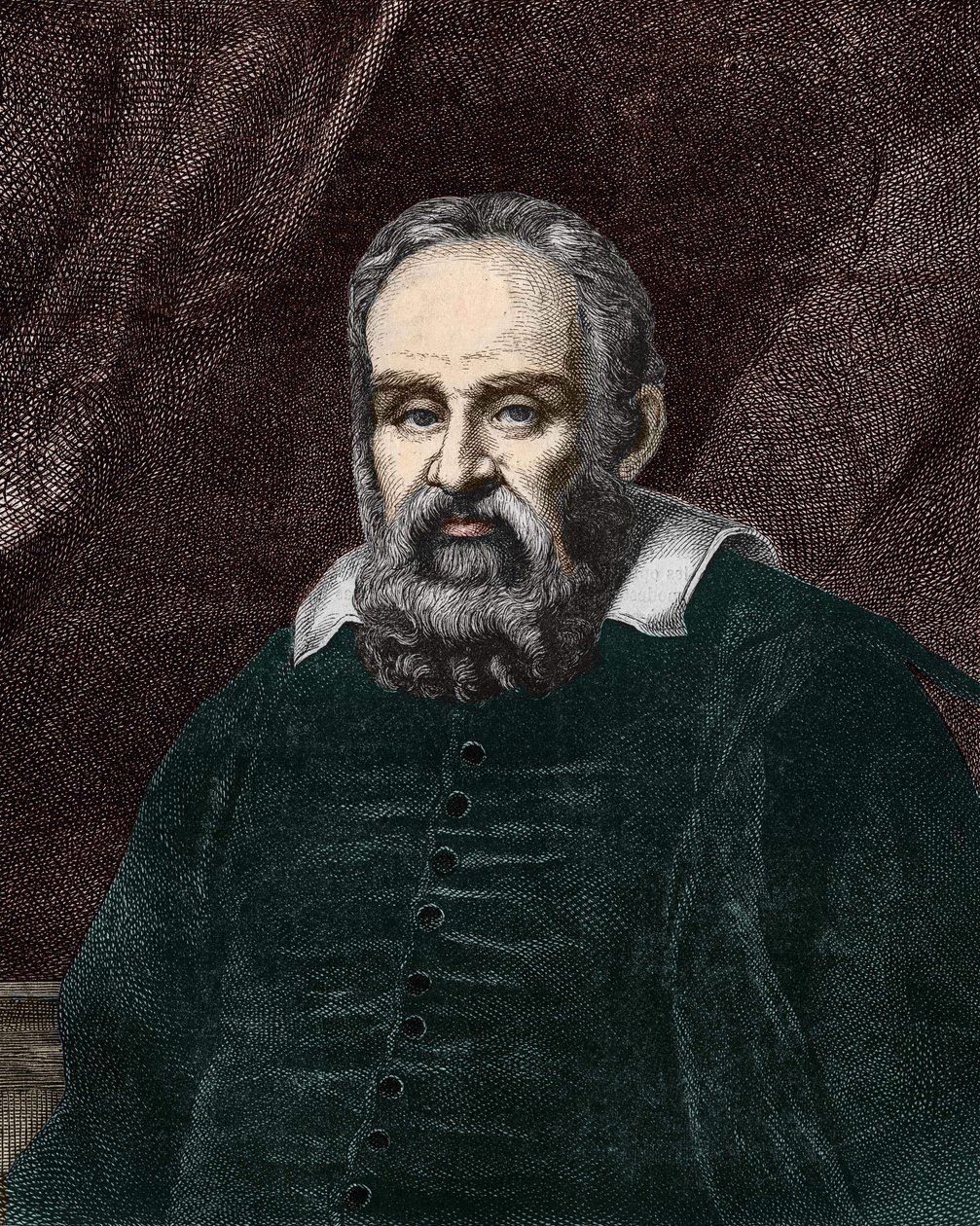 Portrait de Galilée (1564 - 1642). Gravure du 19e siècle. - Unknown artist