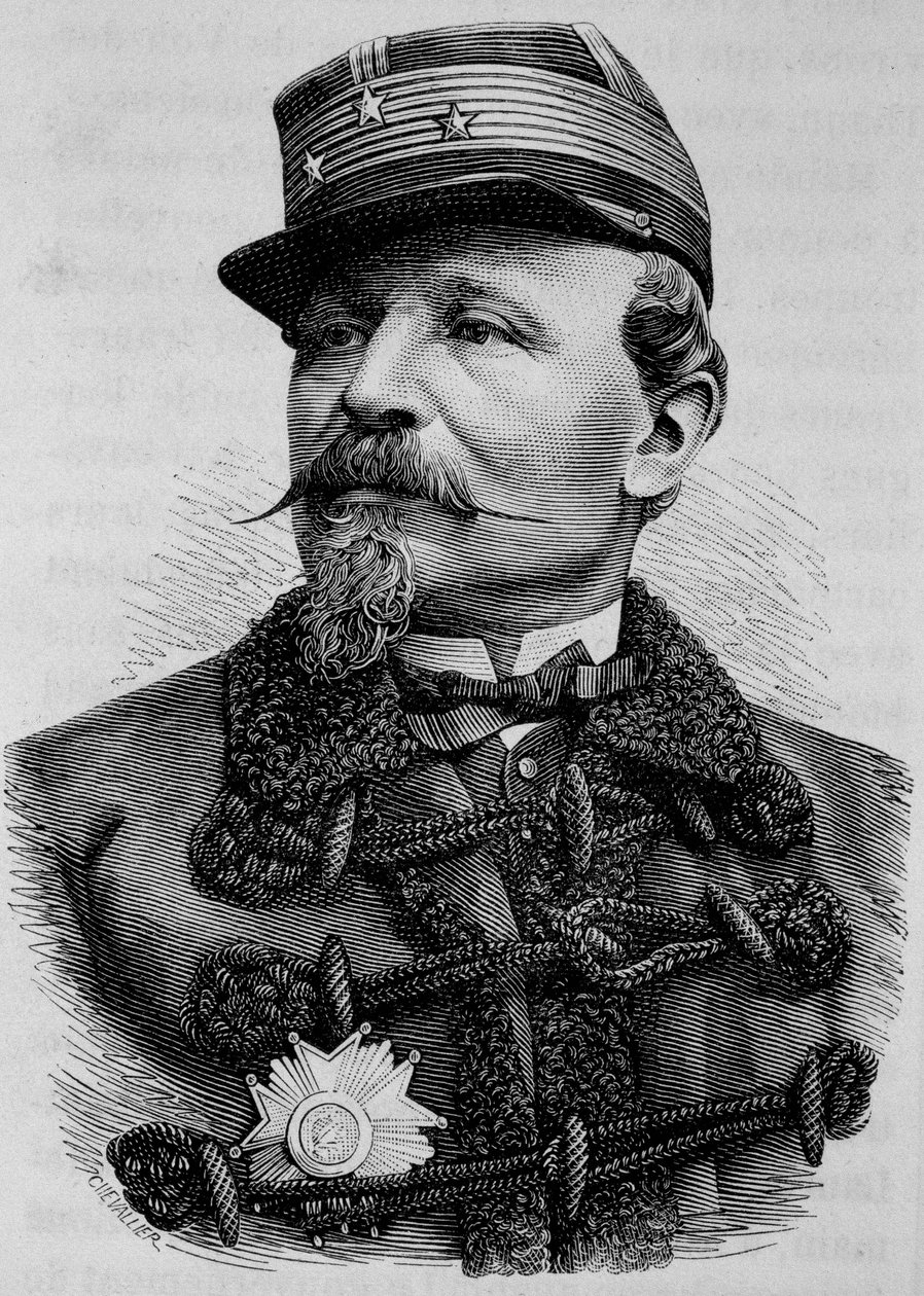 Portrait du Général Chanzy (1823-1883). Gravure de la fin du XIXe siècle dans "Histoire de France" par H. Martin - Unknown artist