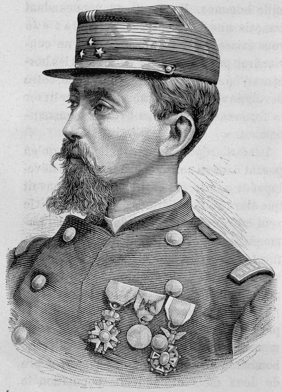 Portrait du Général Crémer. Gravure du 19ème siècle. - Unknown artist