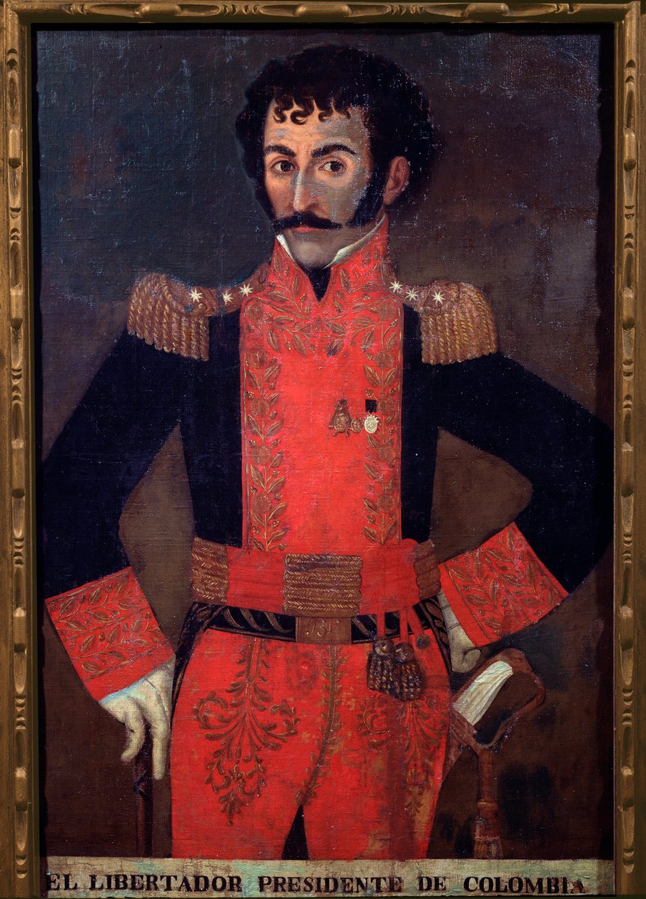 Portrait du général Santander, militaire et homme d