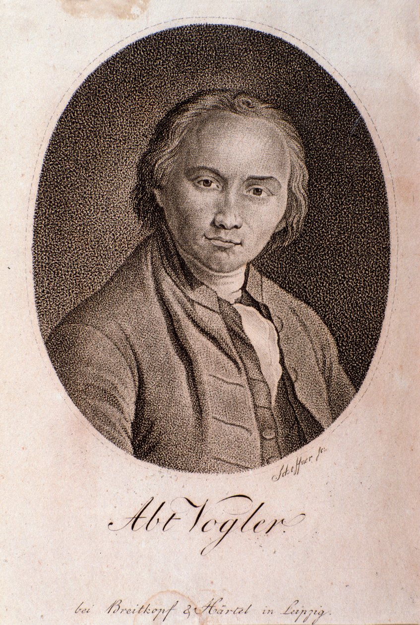 Portrait de Georg Joseph Vogler (abbé Vogler) (gravure) - Unknown artist