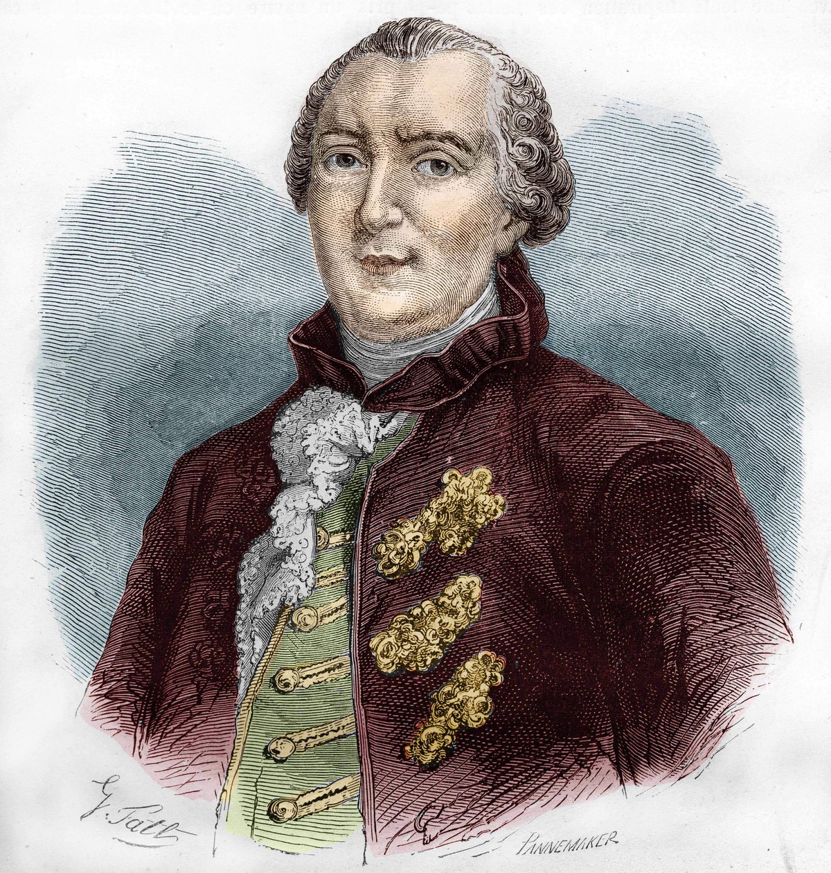 Portrait de Georges Louis Buffon (1707-1788), naturaliste et écrivain français - Unknown artist
