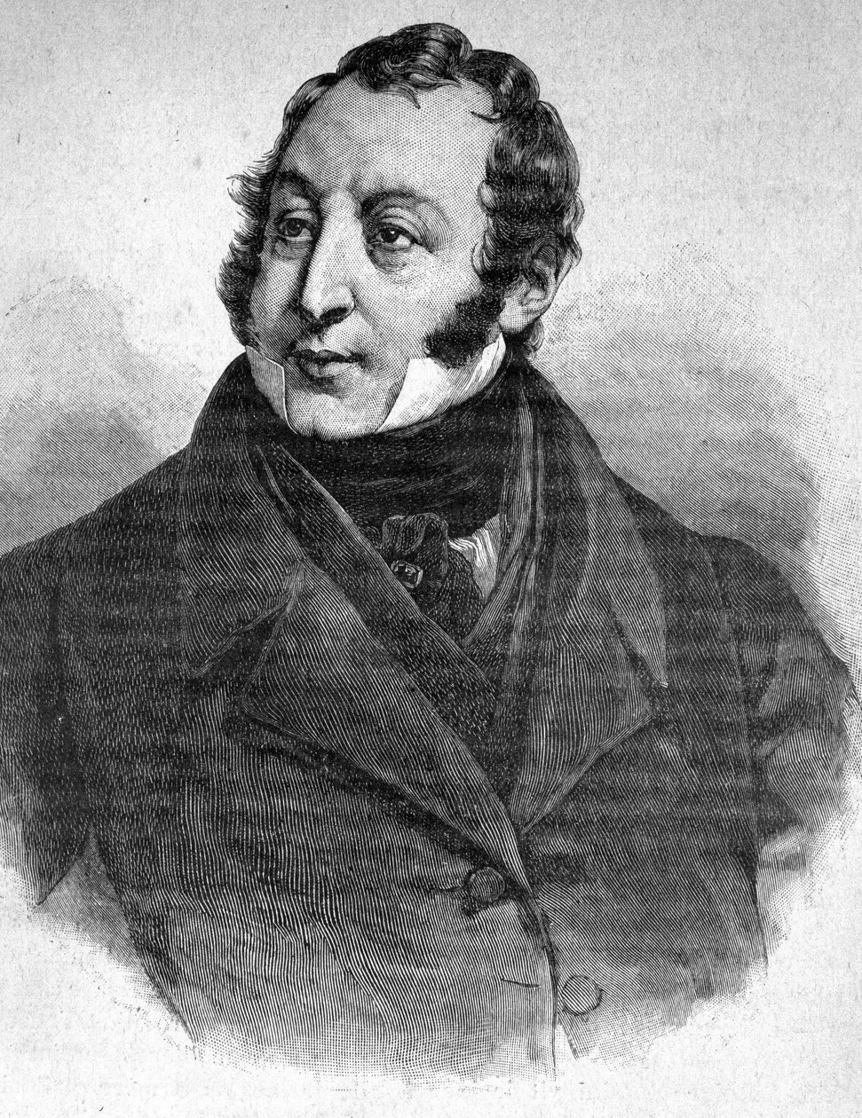 Portrait de Gioacchino Rossini (1792-1868) - dans "Les Contemporains", n.d. fin 19ème siècle - Unknown artist