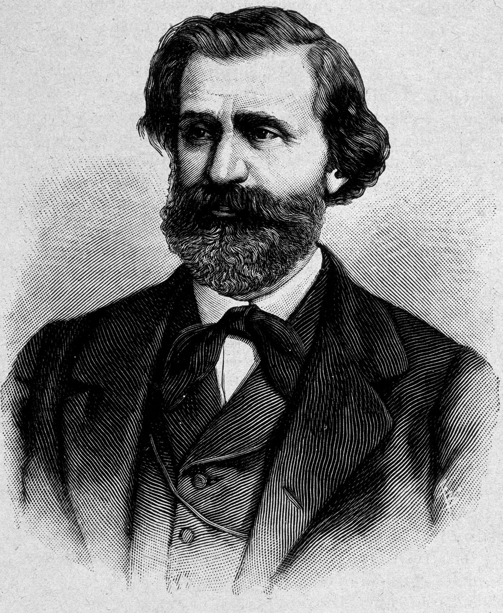 Portrait de Giuseppe Verdi, compositeur italien (1813 - 1901) - Unknown artist