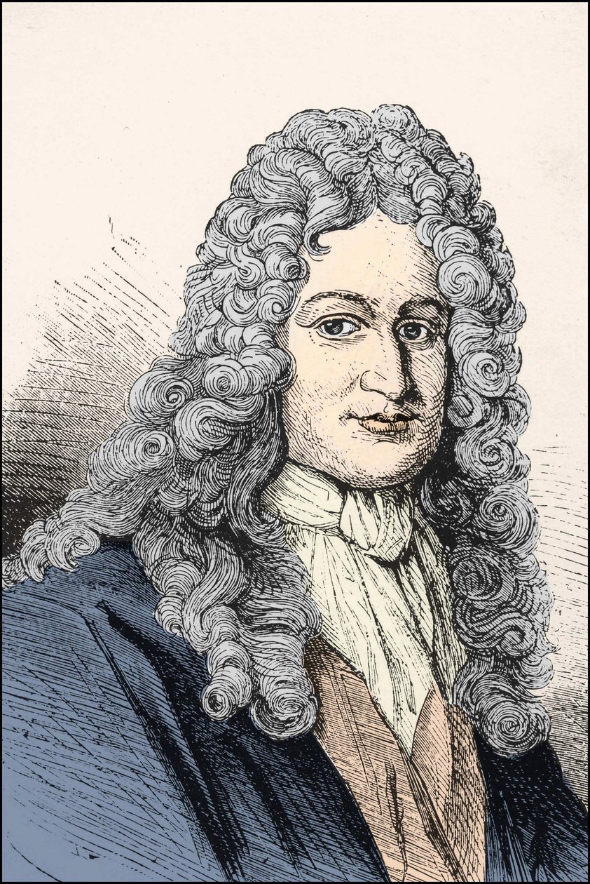 Portrait de Gottfried Wilhelm Leibniz (1646-1716), philosophe allemand. - Unknown artist