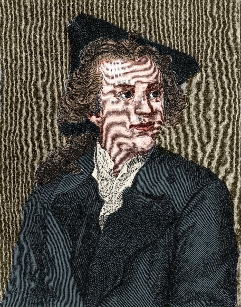 Portrait de Gotthold Ephraim Lessing (1729-1781) écrivain et dramaturge allemand - Unknown artist