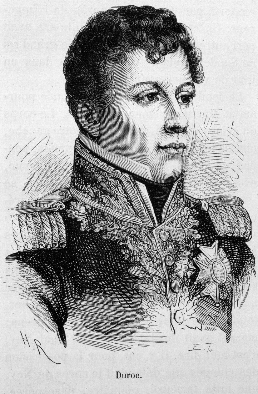 Portrait de Géraud Christophe Michel Duroc (1772 - 1813). Gravure de la fin du 19ème siècle dans « Histoire de France » par H. Martin. - Unknown artist