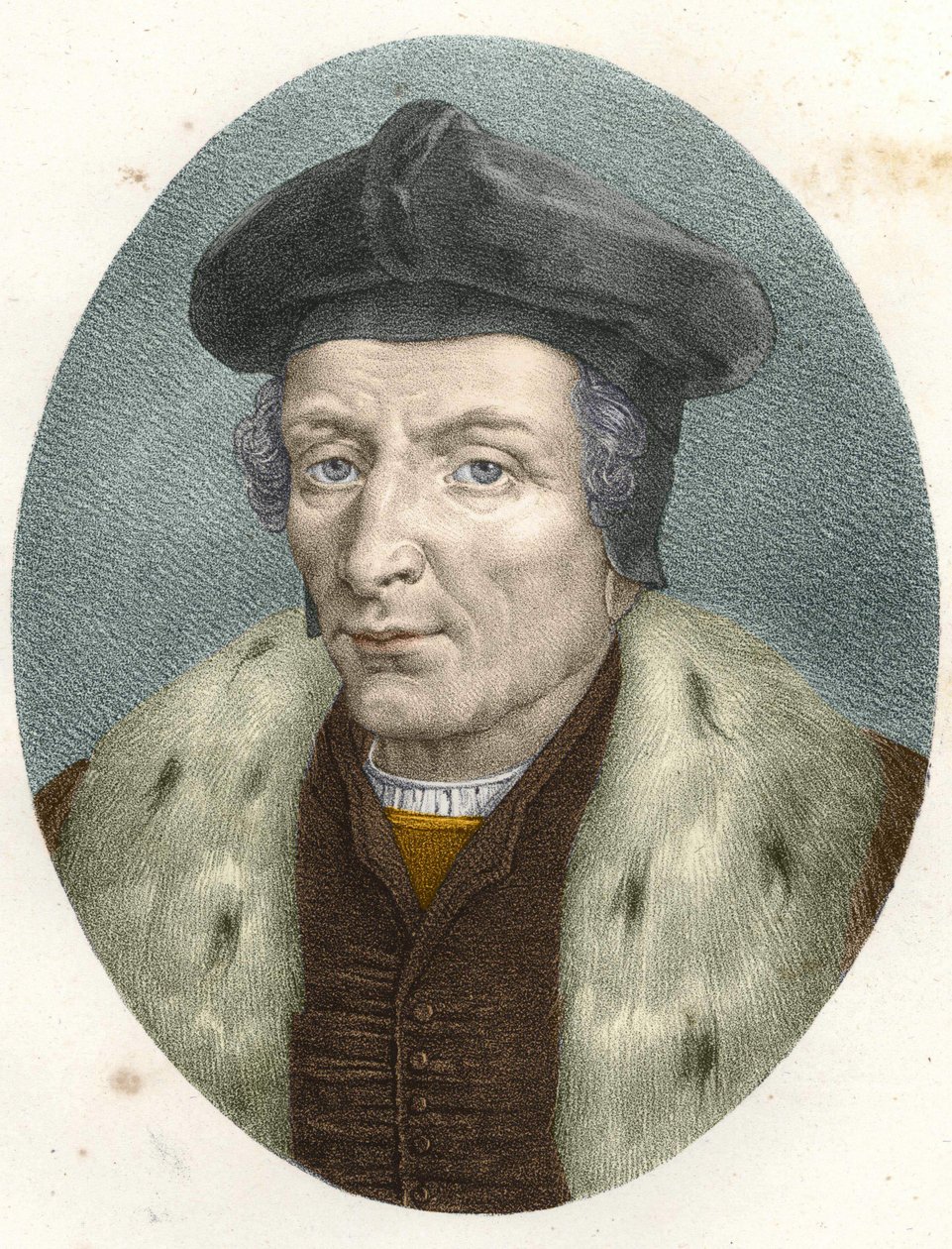 Portrait de Guillaume Budé (Budaeus) (1467-1540), gravure du 19e siècle - Unknown artist