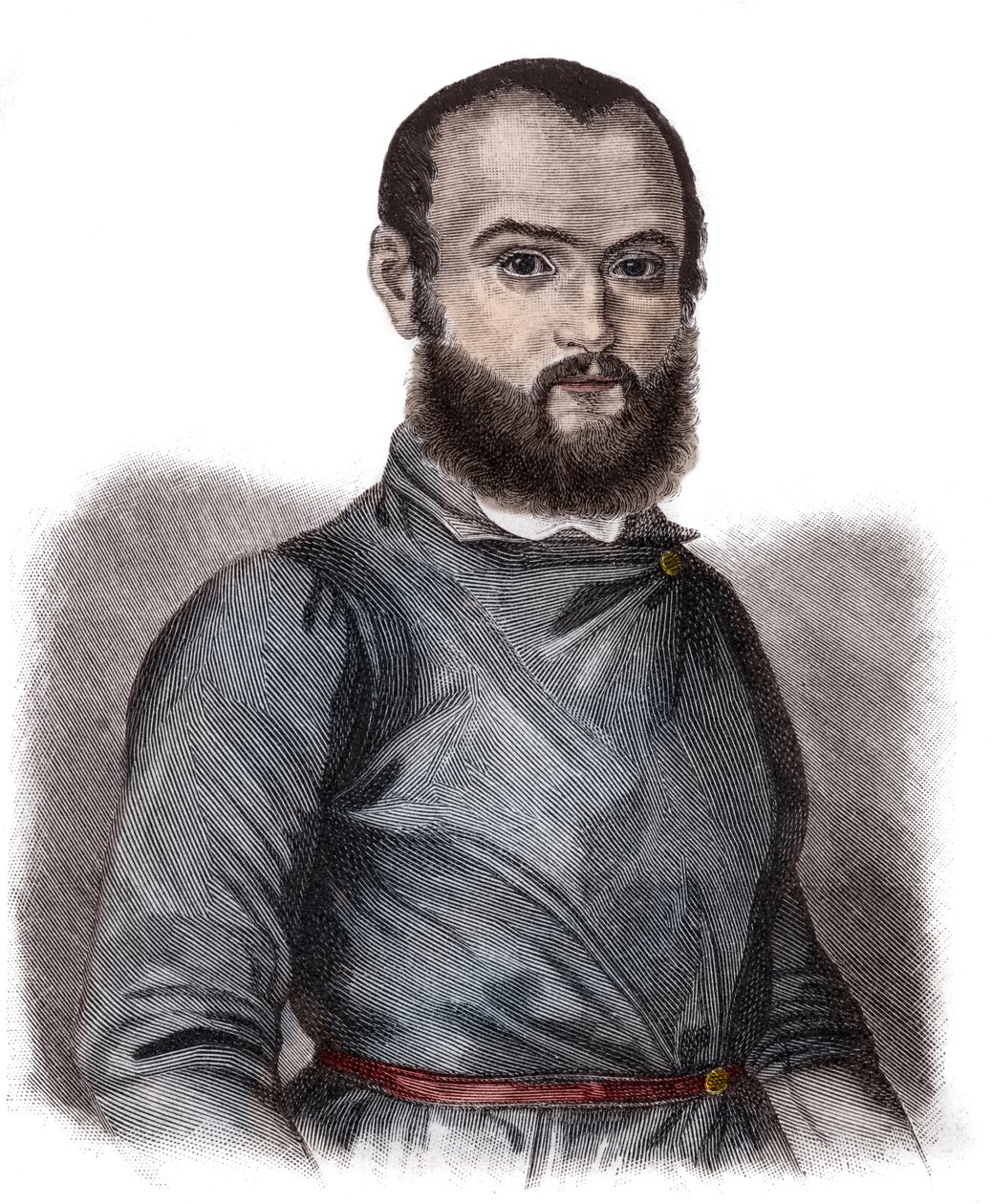 Portrait de Gustav von Struve (1805-1870) homme politique, avocat et publiciste allemand - Gustav von Struve (1805-1870) avocat, journaliste et homme politique allemand - Unknown artist