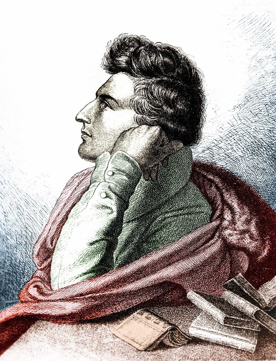 Portrait de Heinrich Heine, poète lyrique et publiciste allemand - Unknown artist